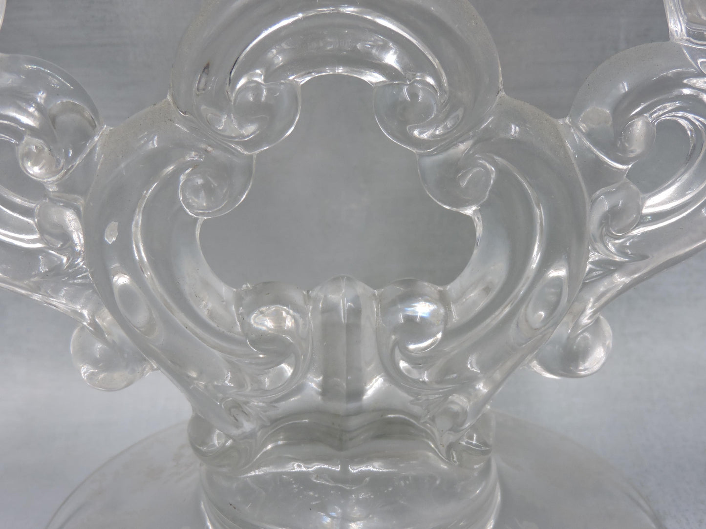 Cambridge Etched Double Candlestick Holder
