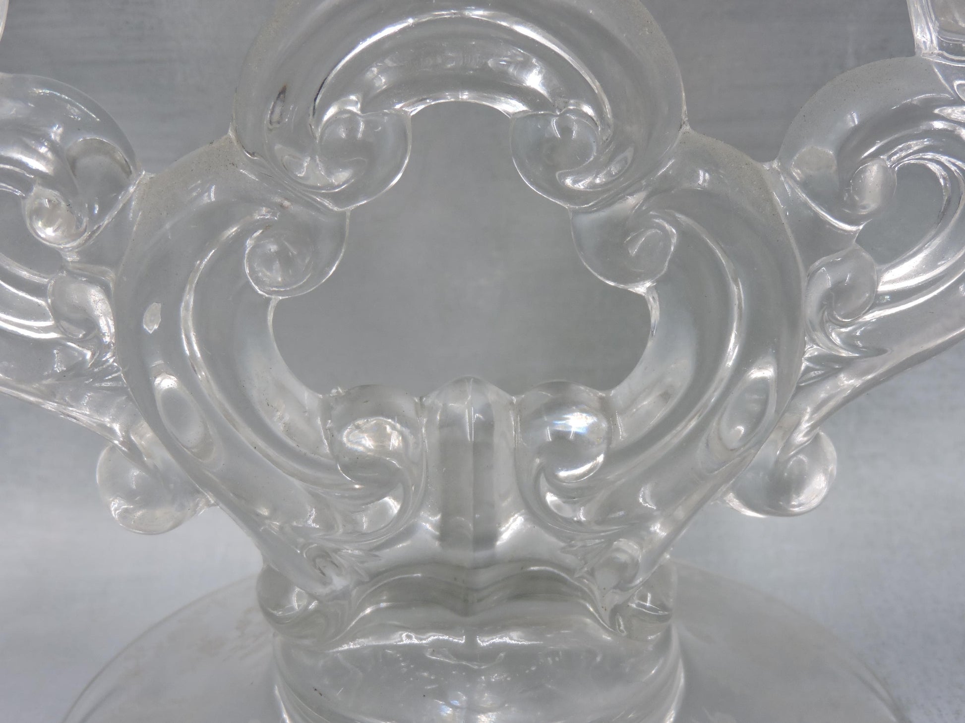 Cambridge Etched Double Candlestick Holder