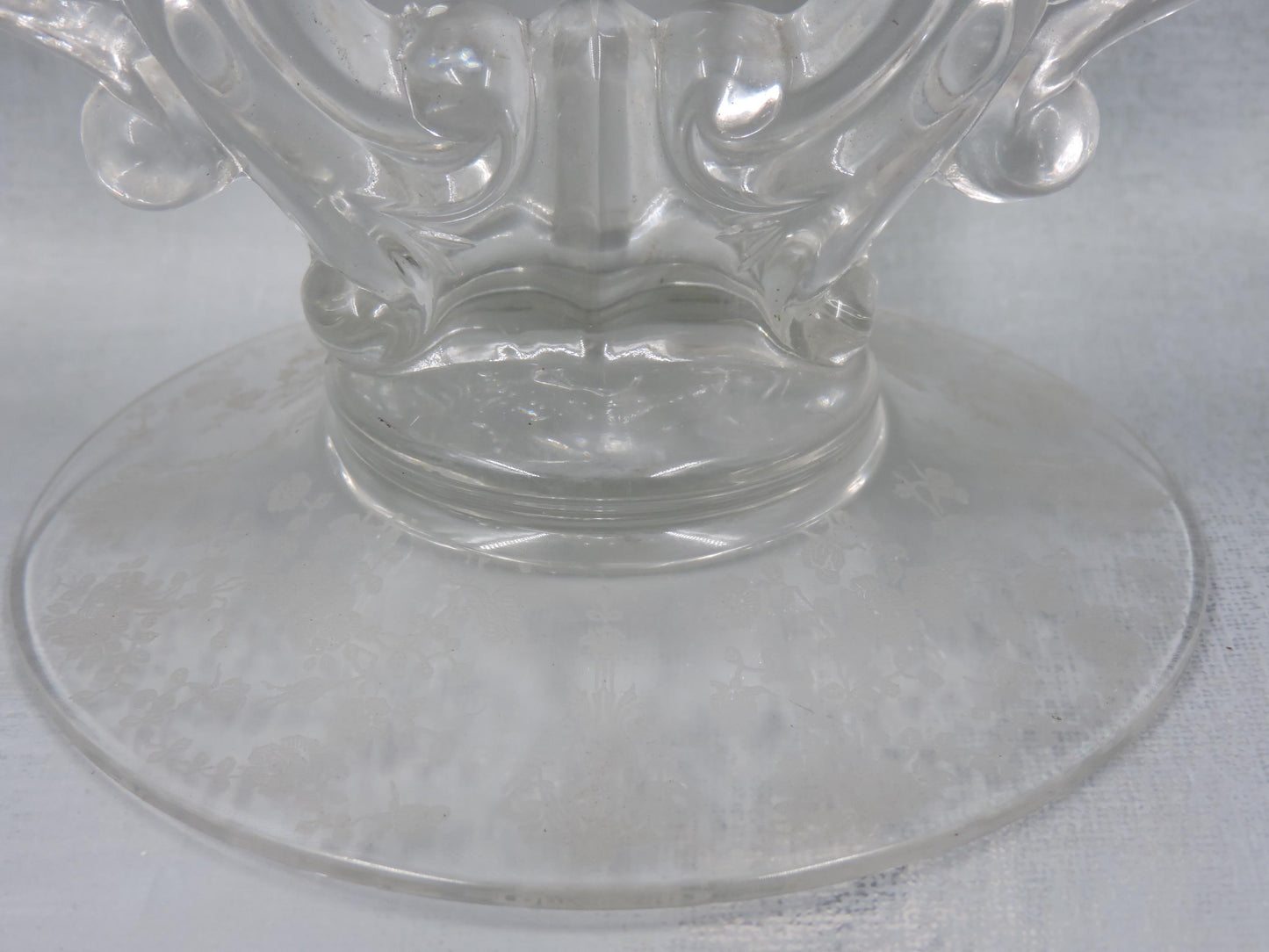 Cambridge Etched Double Candlestick Holder