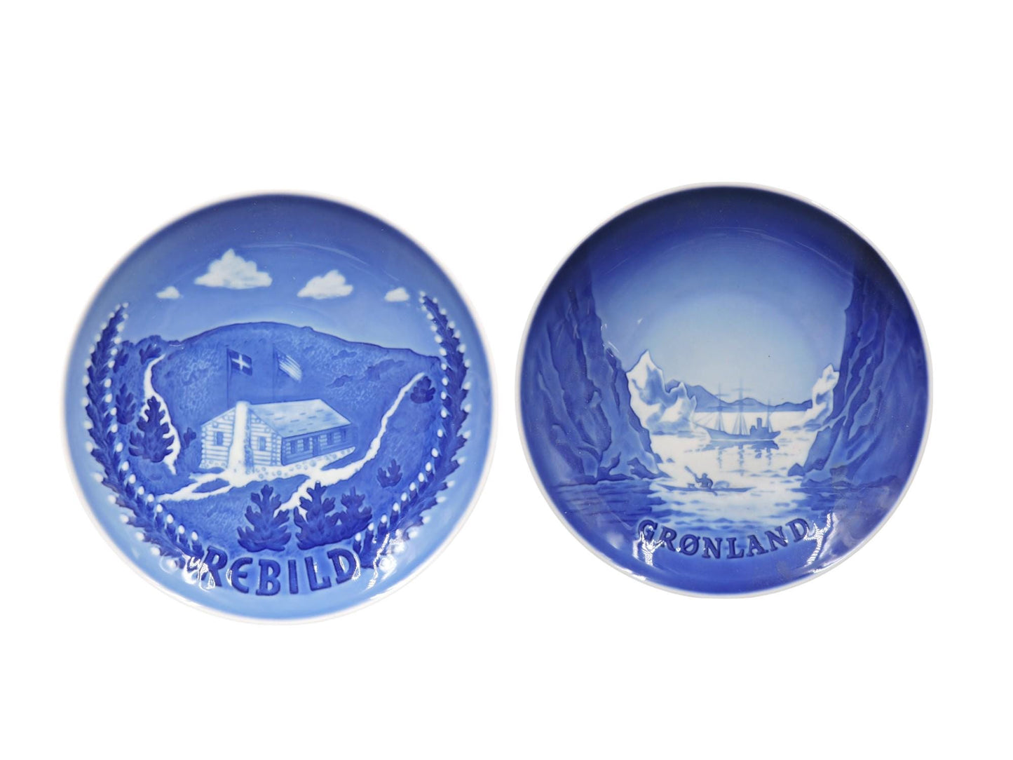 Bing & Grondahl Royal Copenhagen Denmark Plate set of 2