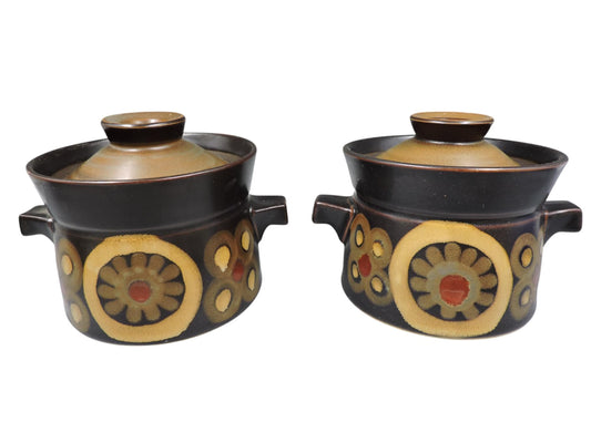 Denby Arabesque Stoneware Soup Bowl with Handles Set of 2