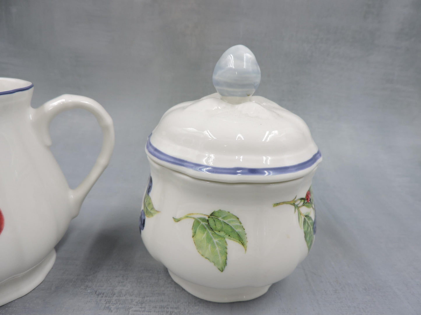 Villeroy and Boch Cottage Creamer and Sugar Bowl