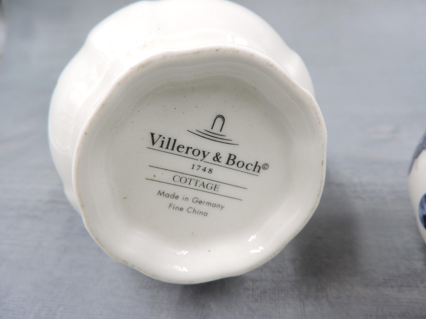 Villeroy and Boch Cottage Creamer and Sugar Bowl