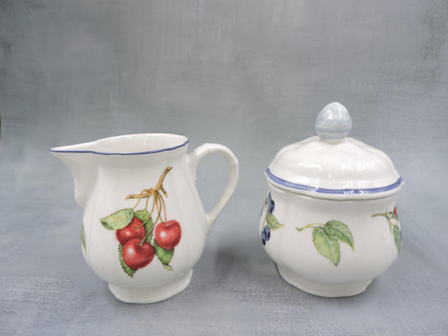 Villeroy and Boch Cottage Creamer and Sugar Bowl