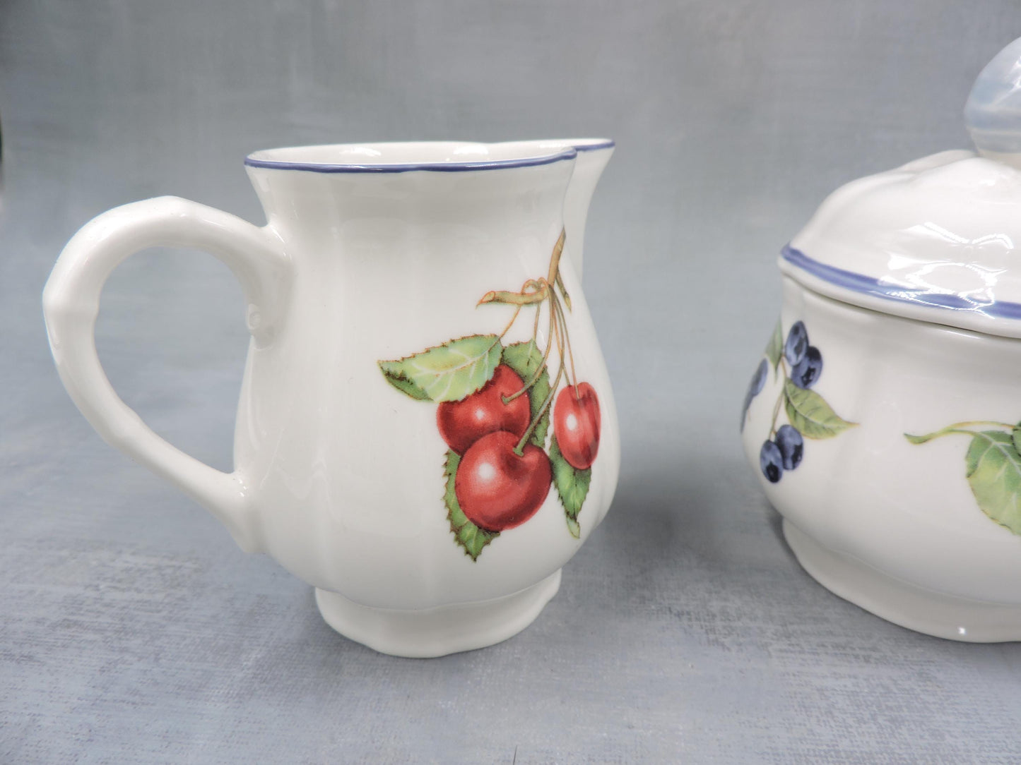 Villeroy and Boch Cottage Creamer and Sugar Bowl