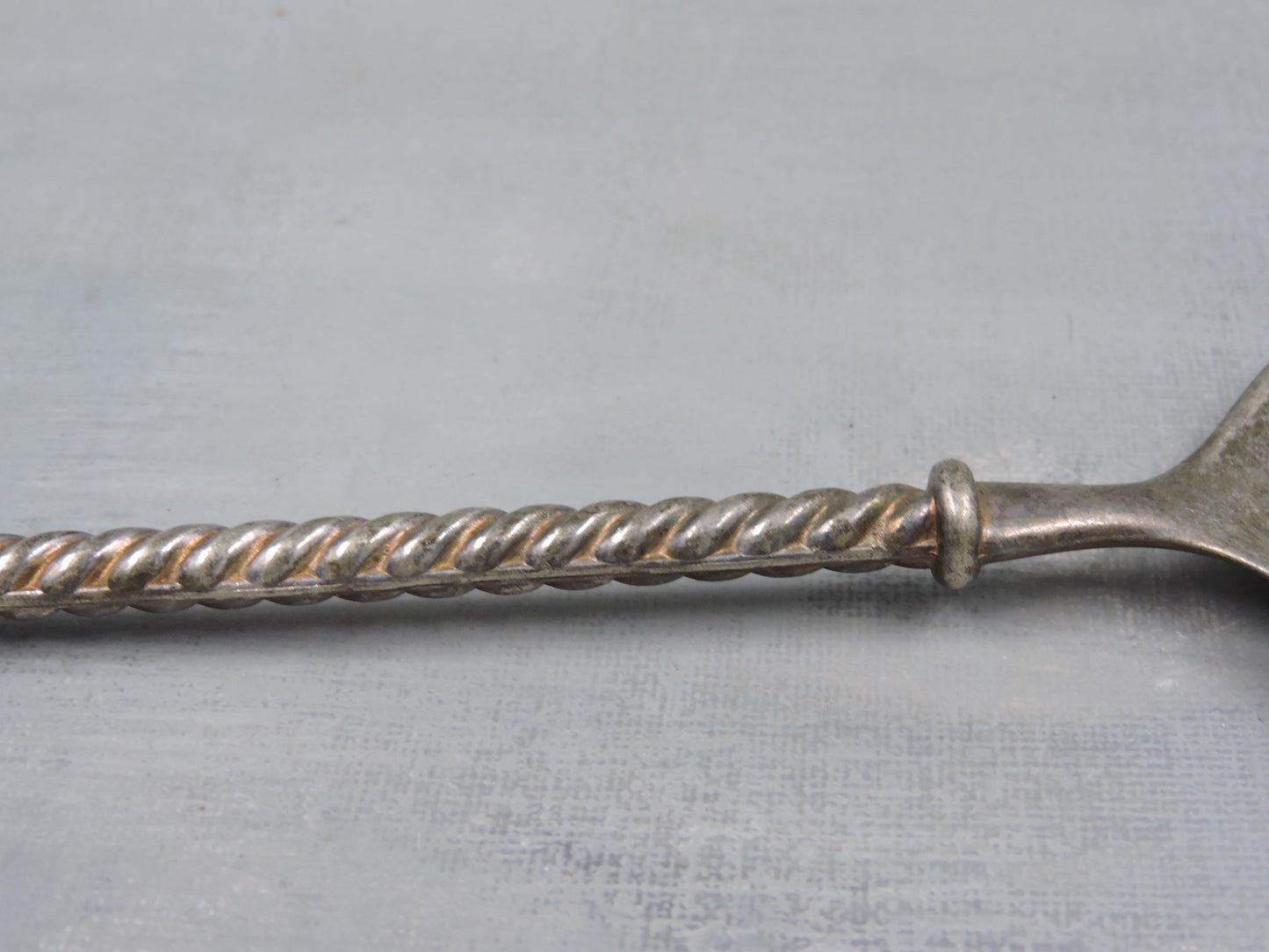 Vintage Italian Silverplate Salad Spoon #123