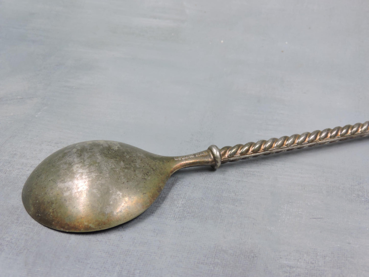 Vintage Italian Silverplate Salad Spoon #123