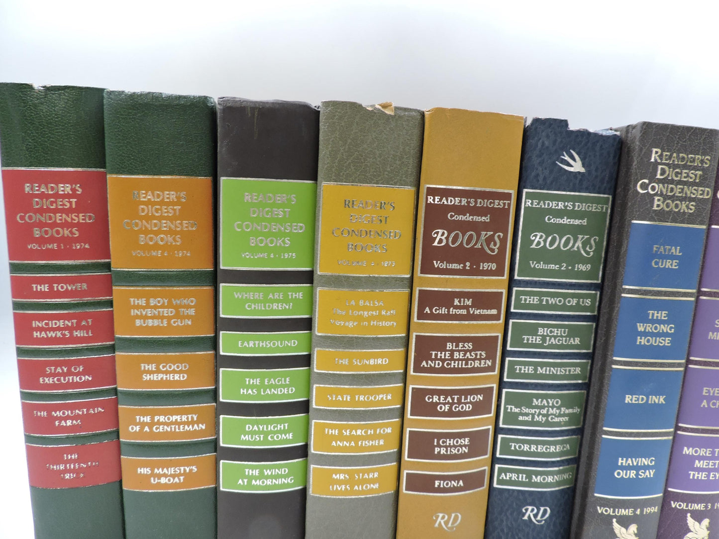 Used Vintage Books Set of 8