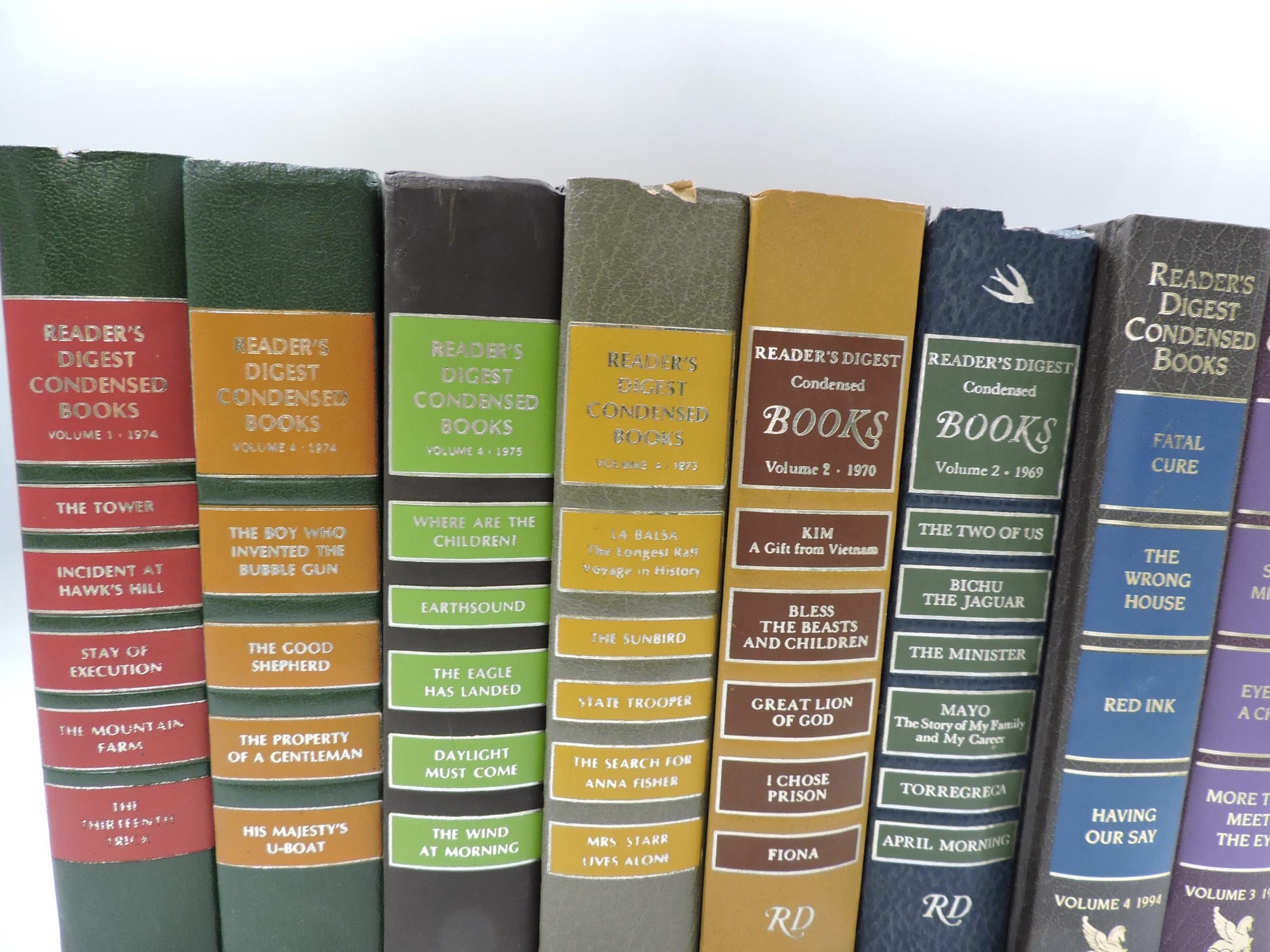 Used Vintage Books Set of 8