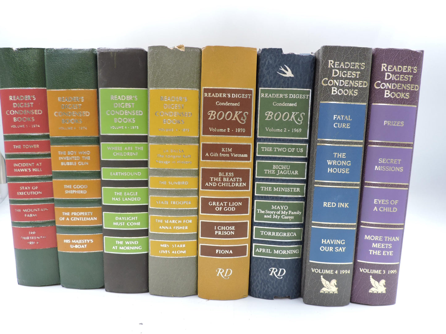 Used Vintage Books Set of 8