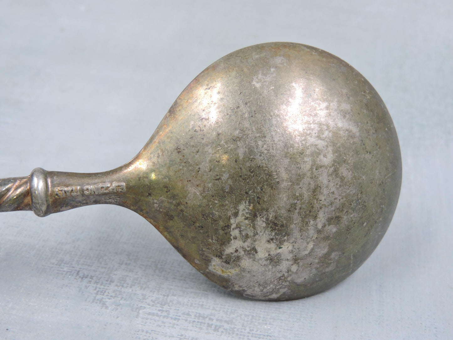 Vintage Italian Silverplate Salad Spoon #123