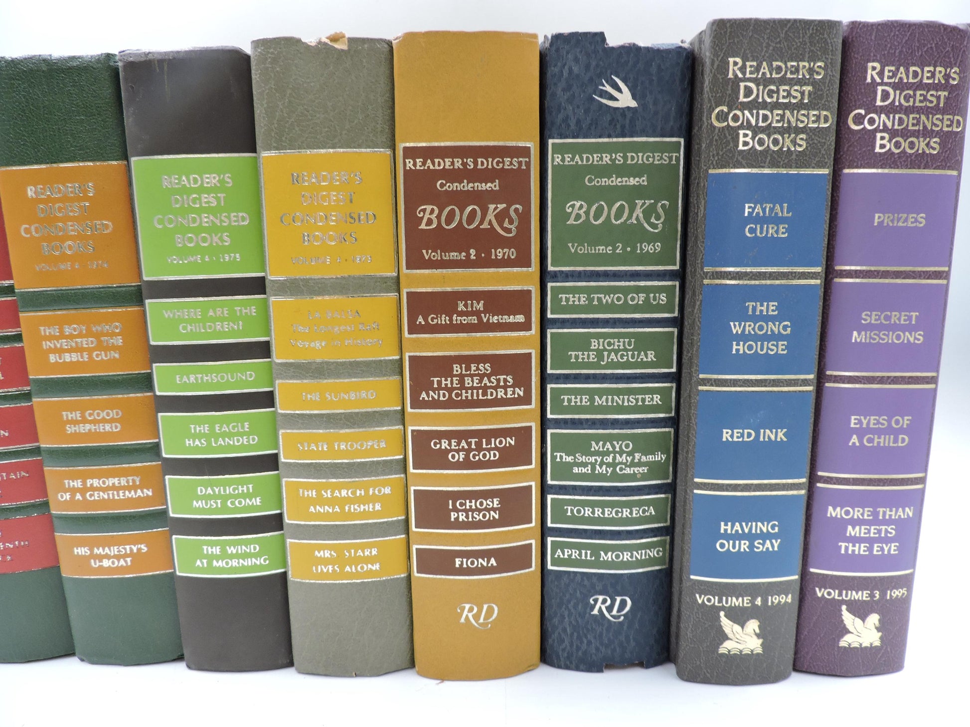 Used Vintage Books Set of 8
