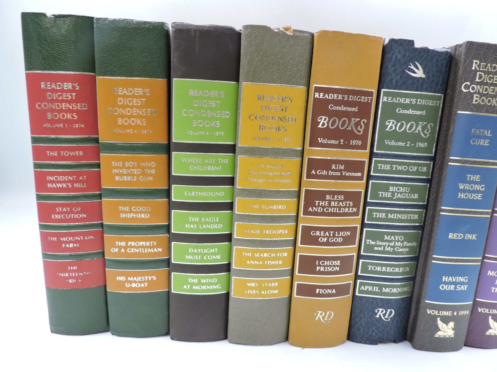 Used Vintage Books Set of 8