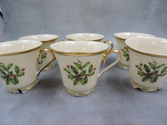Lenox holiday Tea Cup Set of 6 #136