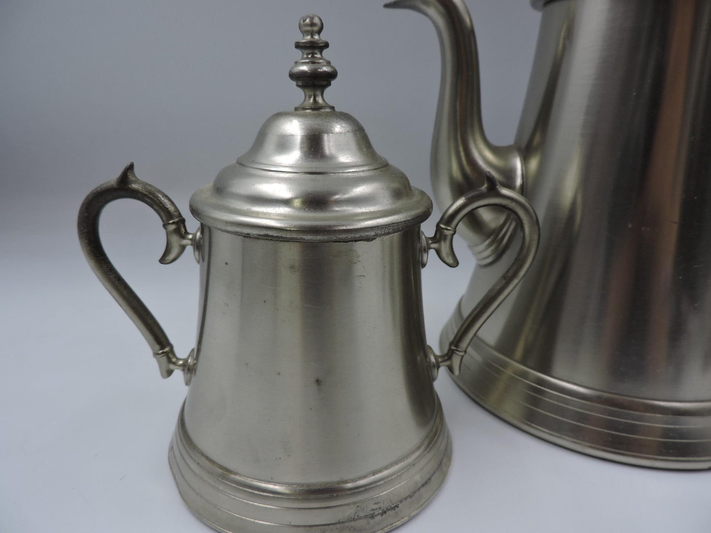 Vintage Pewter Metawa Holland Pot, Sugar Bowl