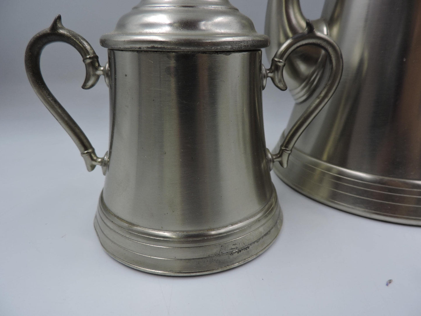 Vintage Pewter Metawa Holland Pot, Sugar Bowl