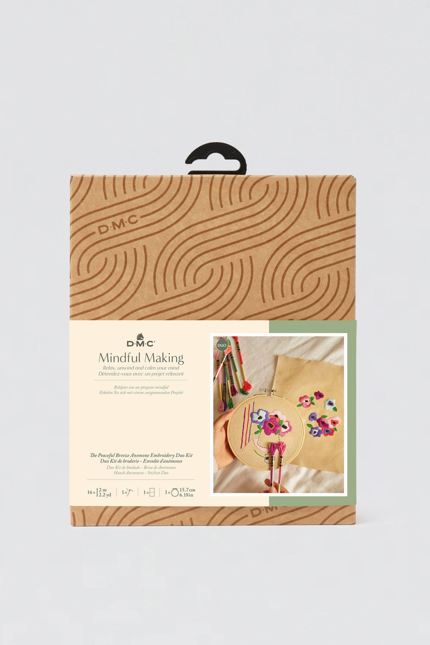 DMC Peaceful Breeze – Anemone Embroidery Duo Kit