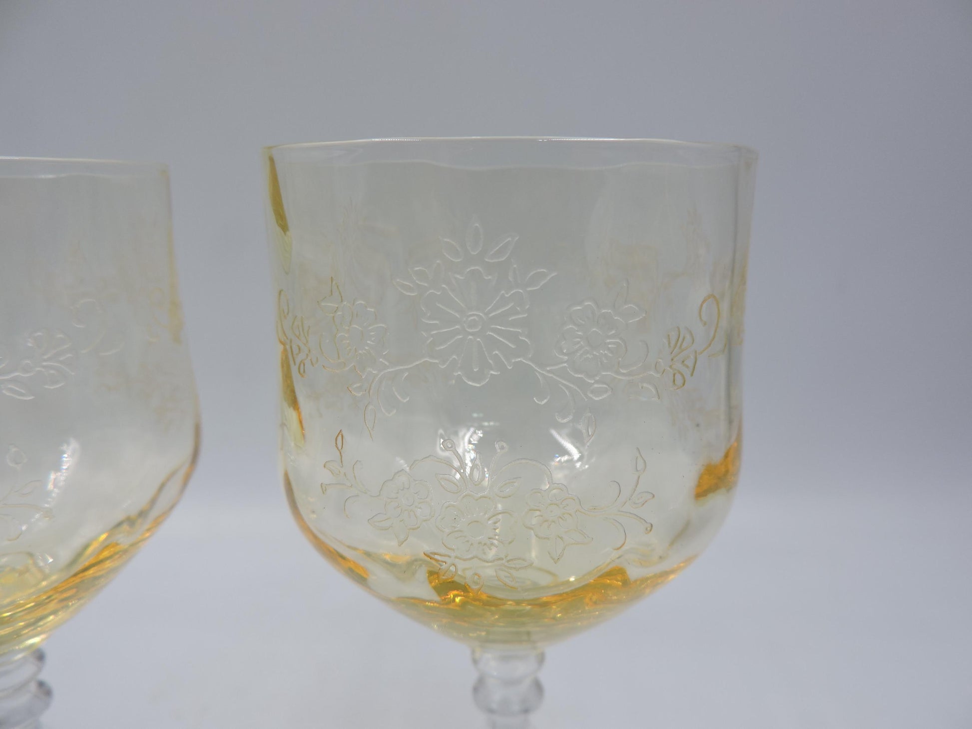Frostria Etsy Yellow Claret Set of 2