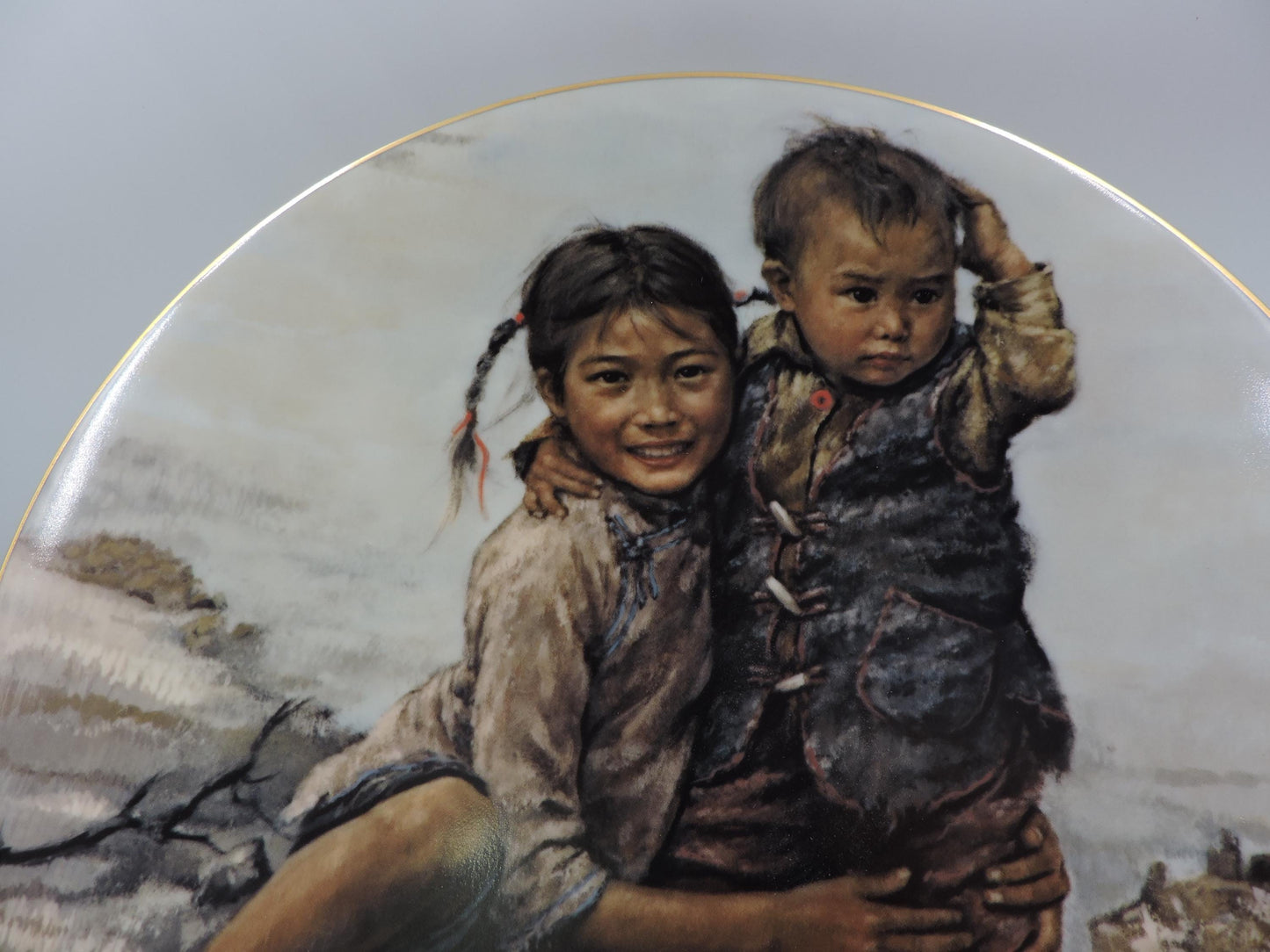 Brother and Sister 1984 Ltd Edition Children of Aberdeen Series Plate