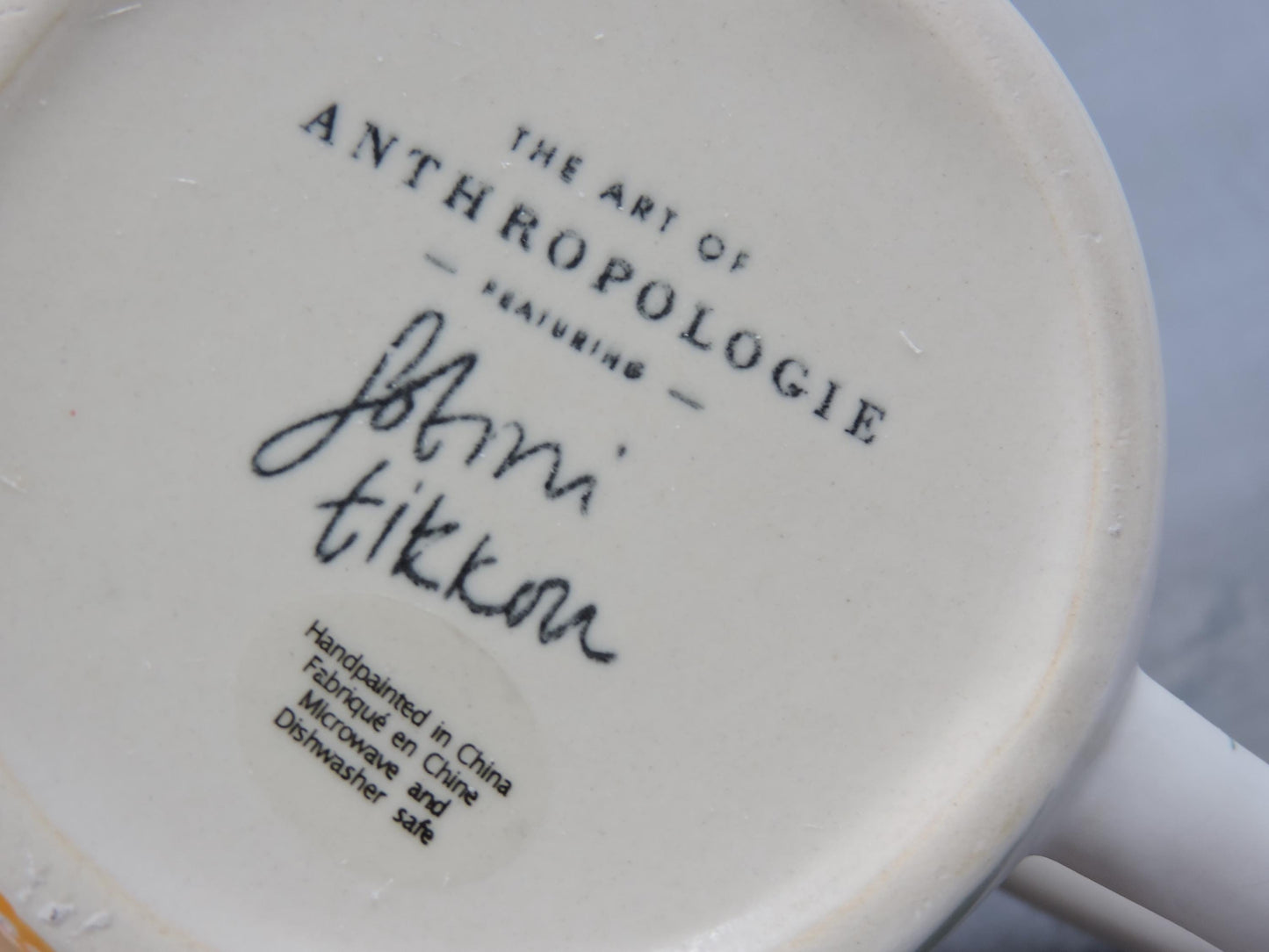 Anthropologie Visage Floral Mug by Fotini Tikkou