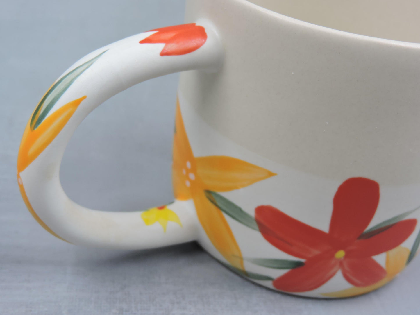 Anthropologie Visage Floral Mug by Fotini Tikkou