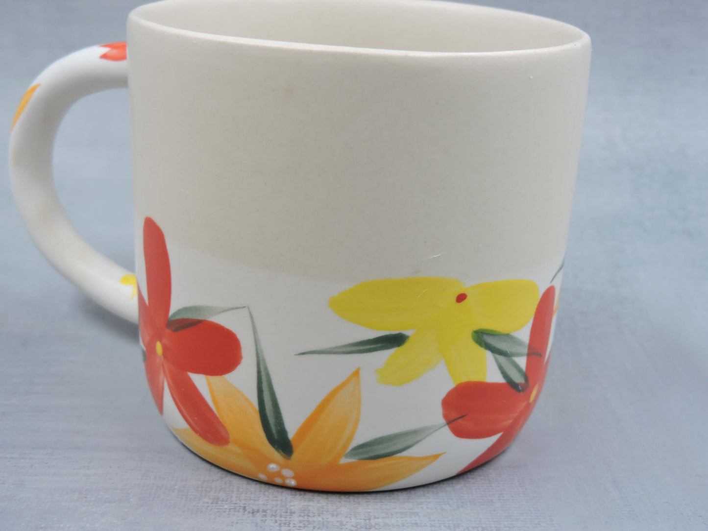 Anthropologie Visage Floral Mug by Fotini Tikkou
