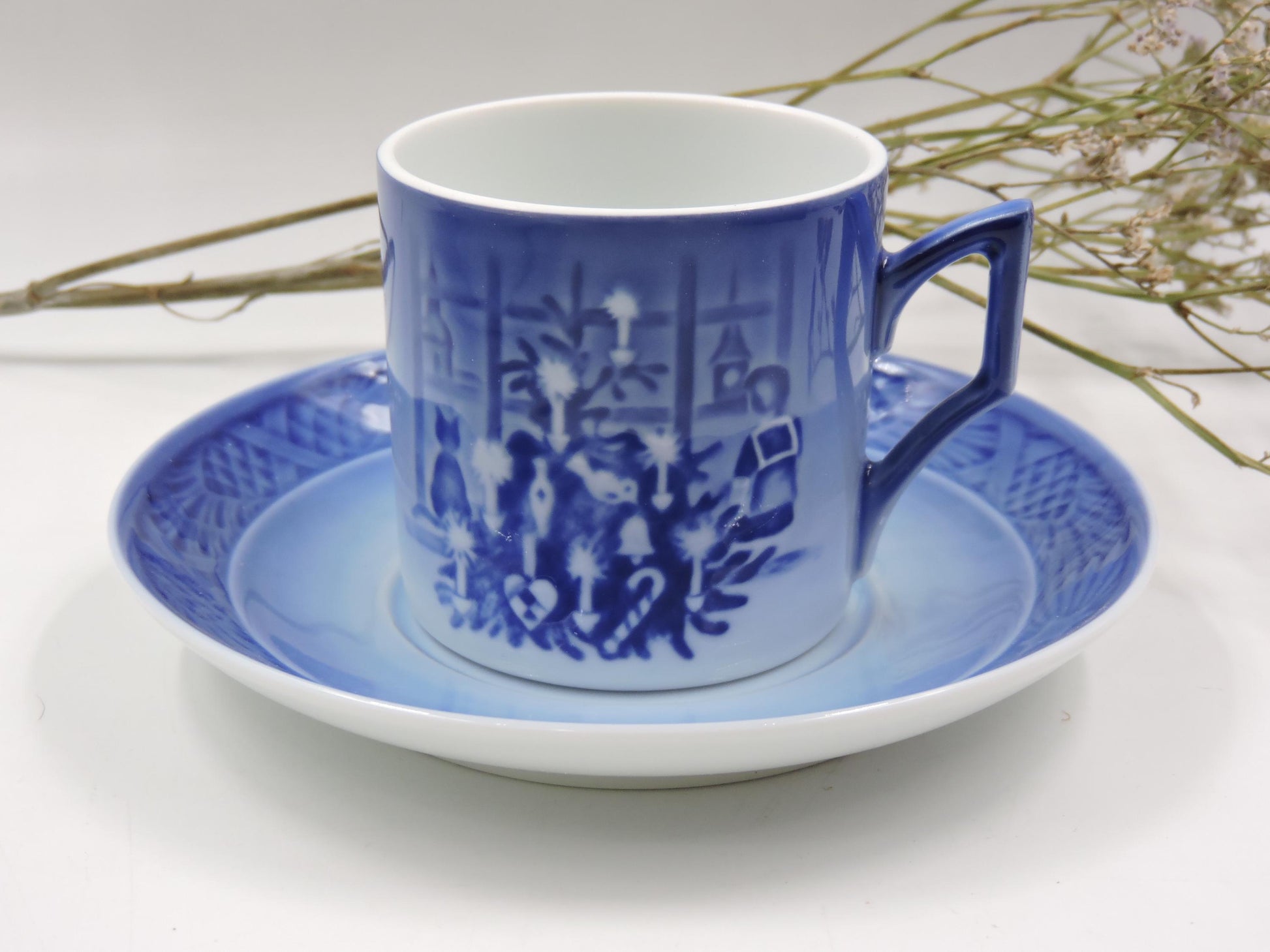 Royal Copenhagen Christmas Tree Cup and Saucer 2011 (New in Box)
