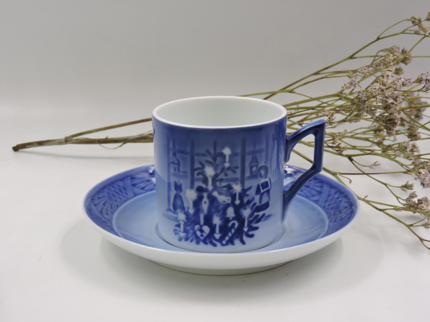 Royal Copenhagen Christmas Tree Cup and Saucer 2011 (New in Box)