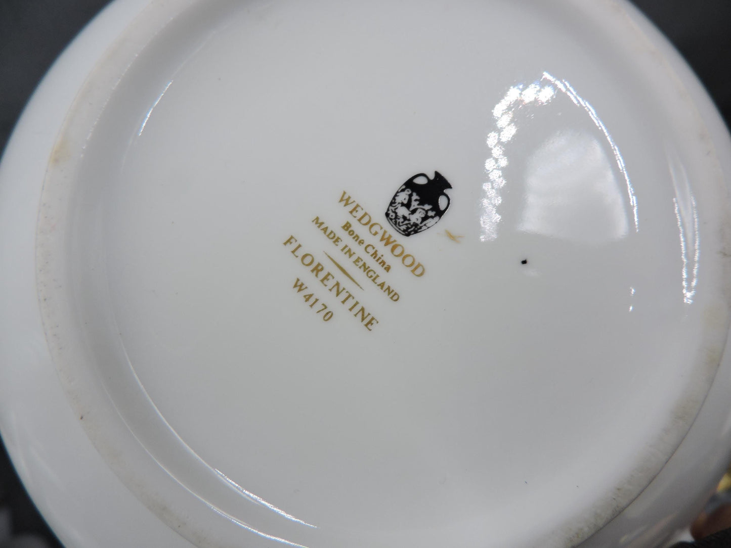 Wedgwood Florentine Green Gold W4170 Gravy boat (s)