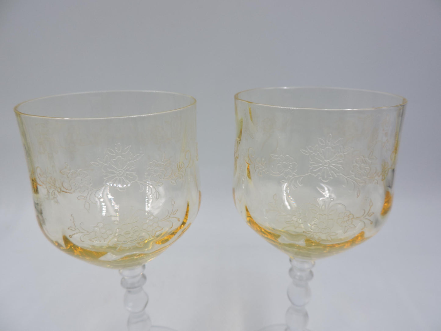Frostria Etsy Yellow Claret Set of 2