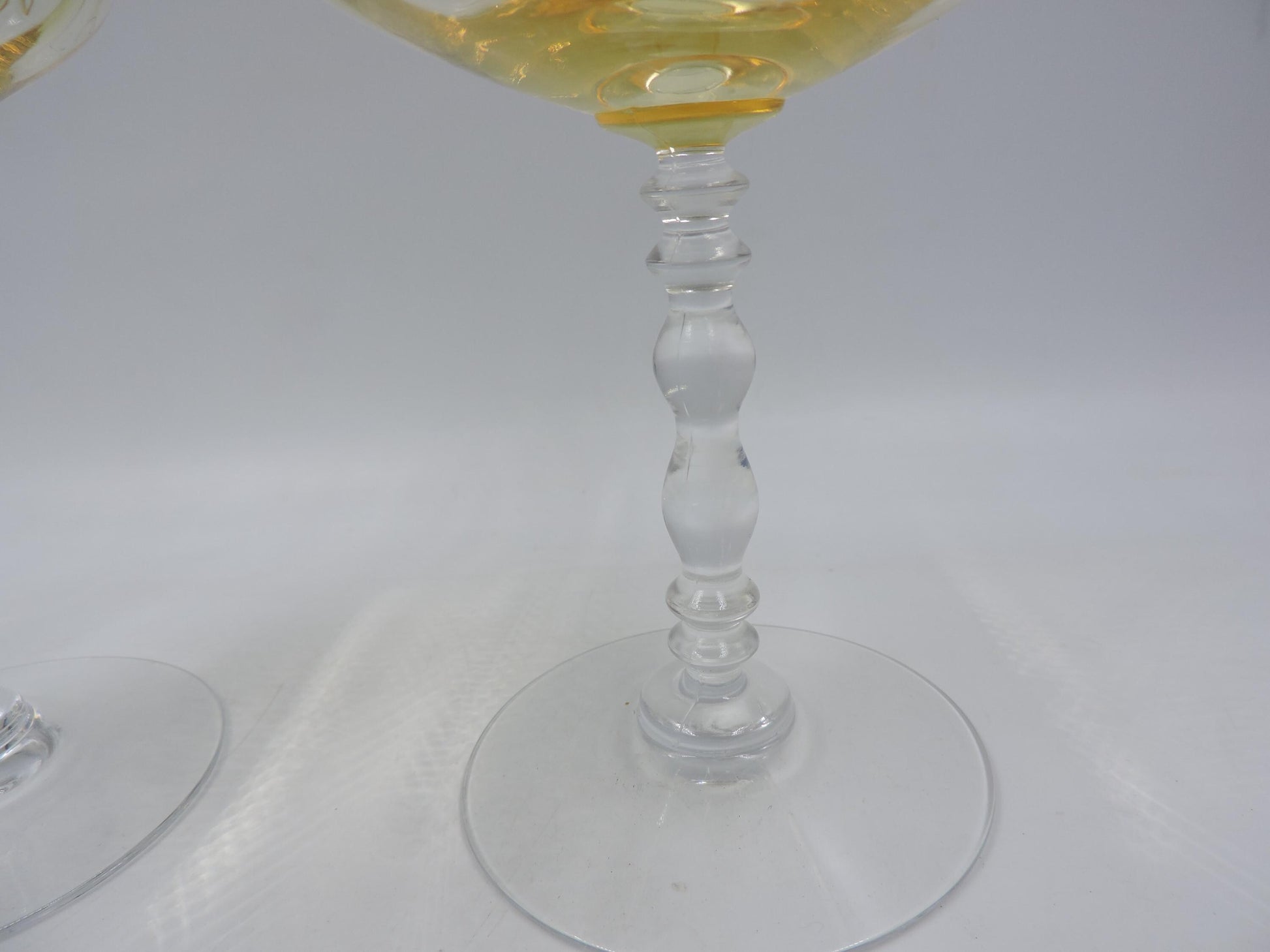 Frostria Etch Champagne/Tall Sherbet of 2