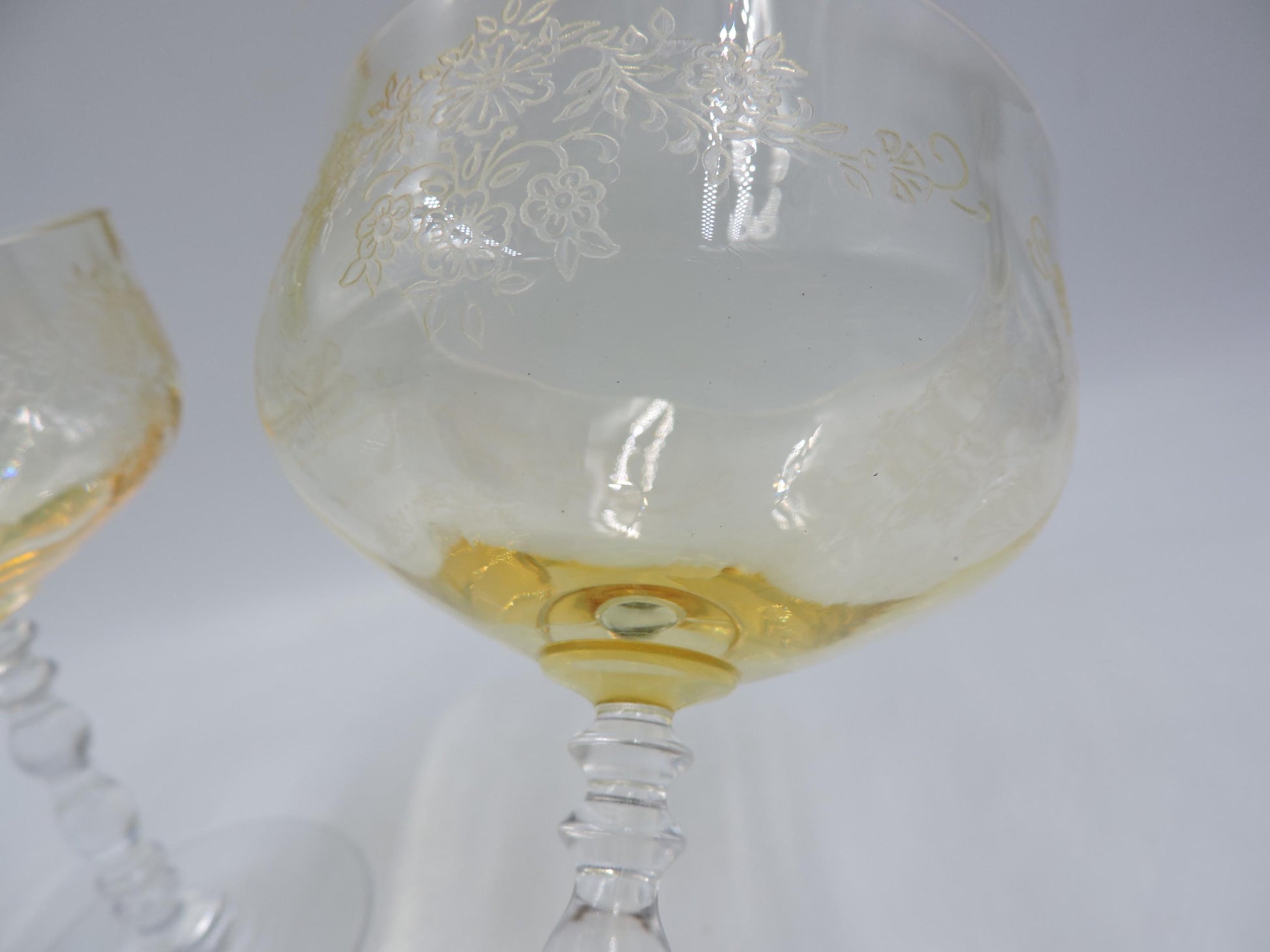 Frostria Etch Champagne/Tall Sherbet of 2