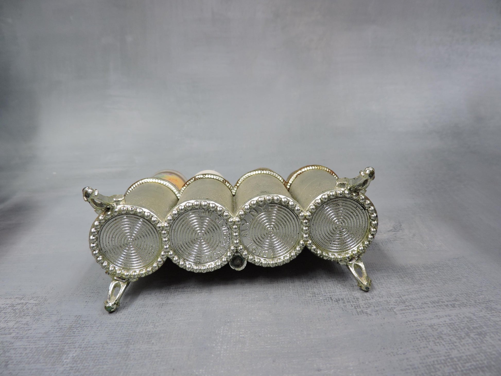 Vintage lipstick and perfume holder