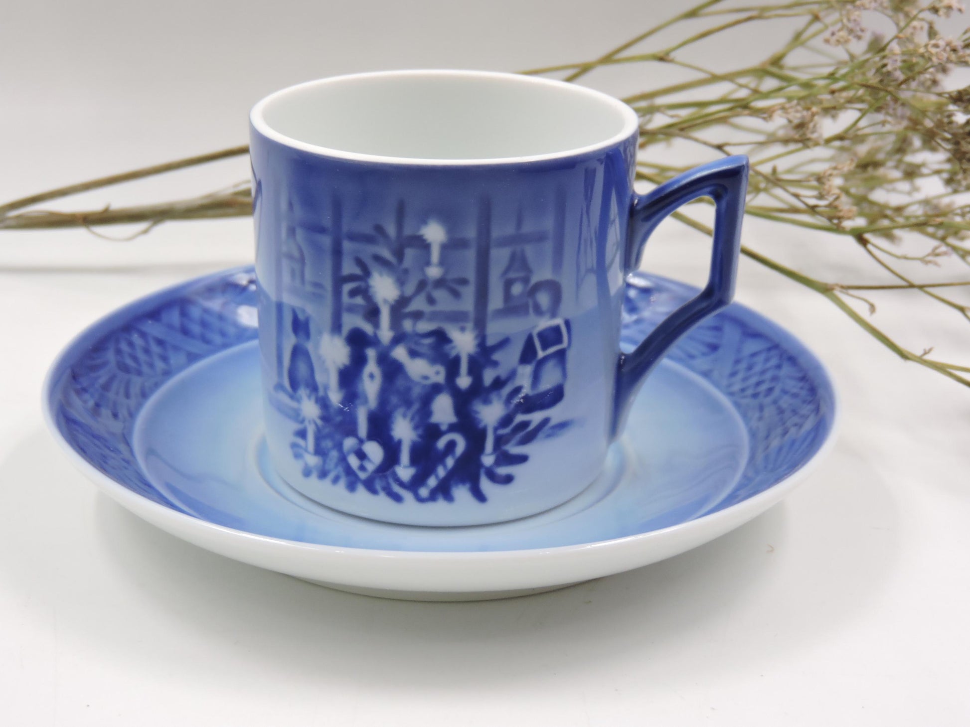 Royal Copenhagen Christmas Tree Cup and Saucer 2011 (New in Box)