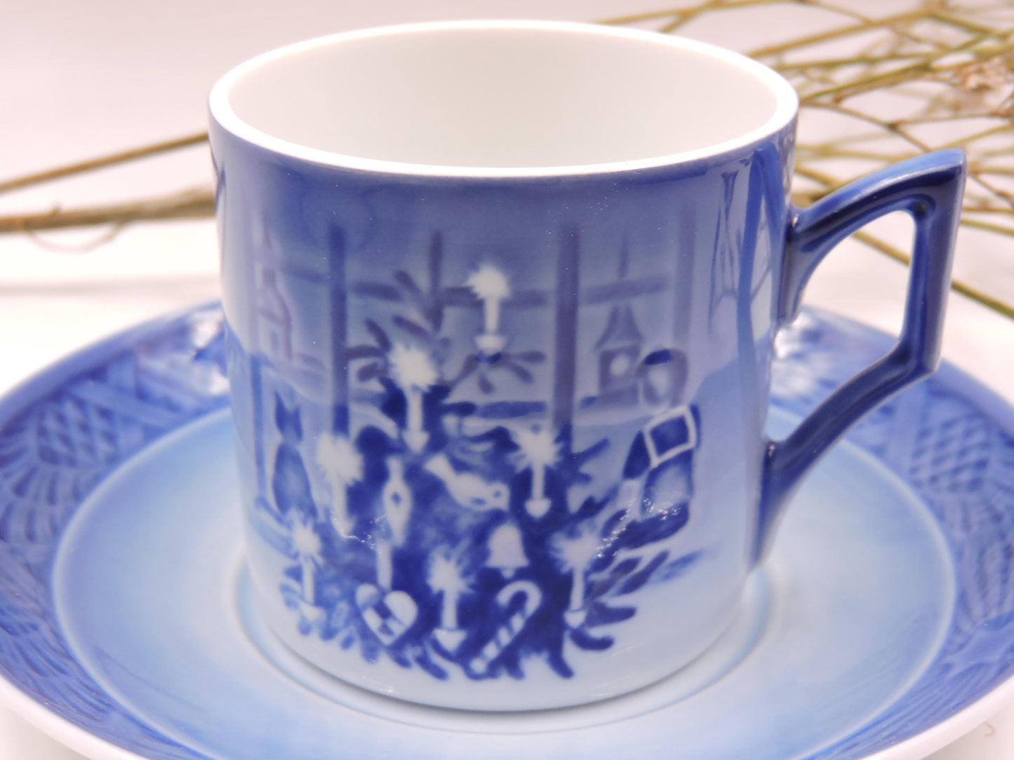 Royal Copenhagen Christmas Tree Cup and Saucer 2011 (New in Box)