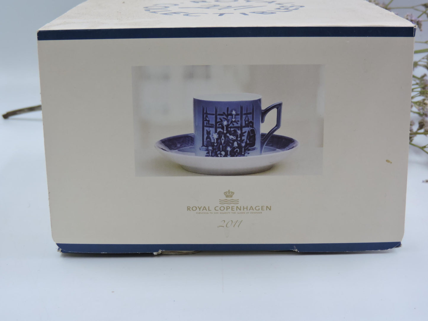 Royal Copenhagen Christmas Tree Cup and Saucer 2011 (New in Box)