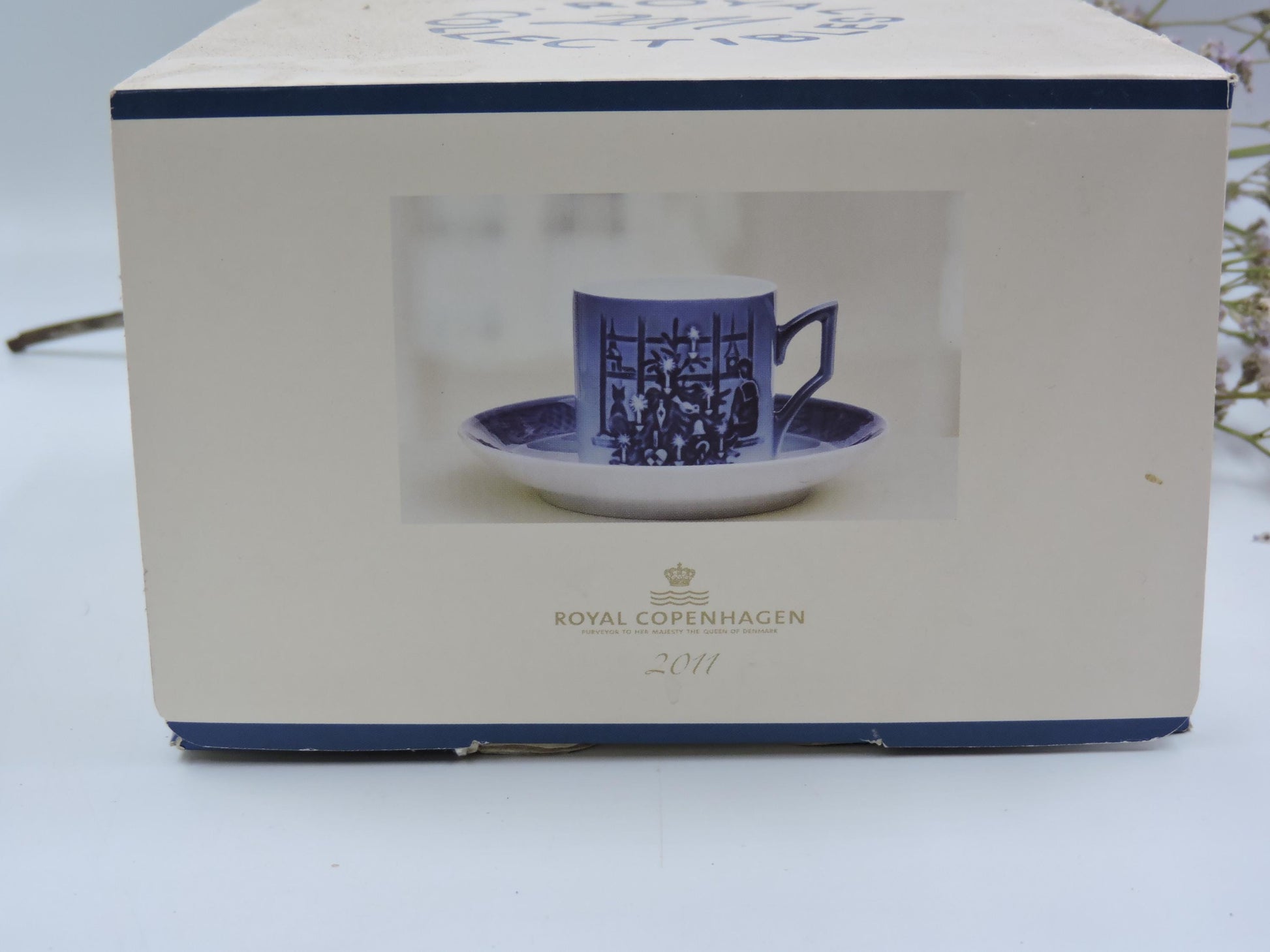 Royal Copenhagen Christmas Tree Cup and Saucer 2011 (New in Box)