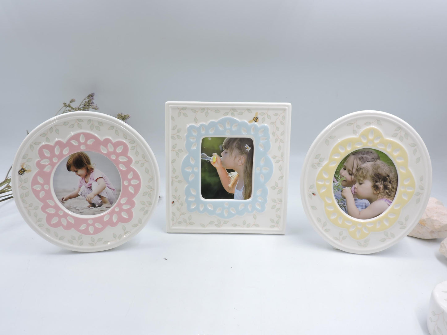 Lenox Butterfly Meadow Colors 3 by 3 Frames, Set of 3