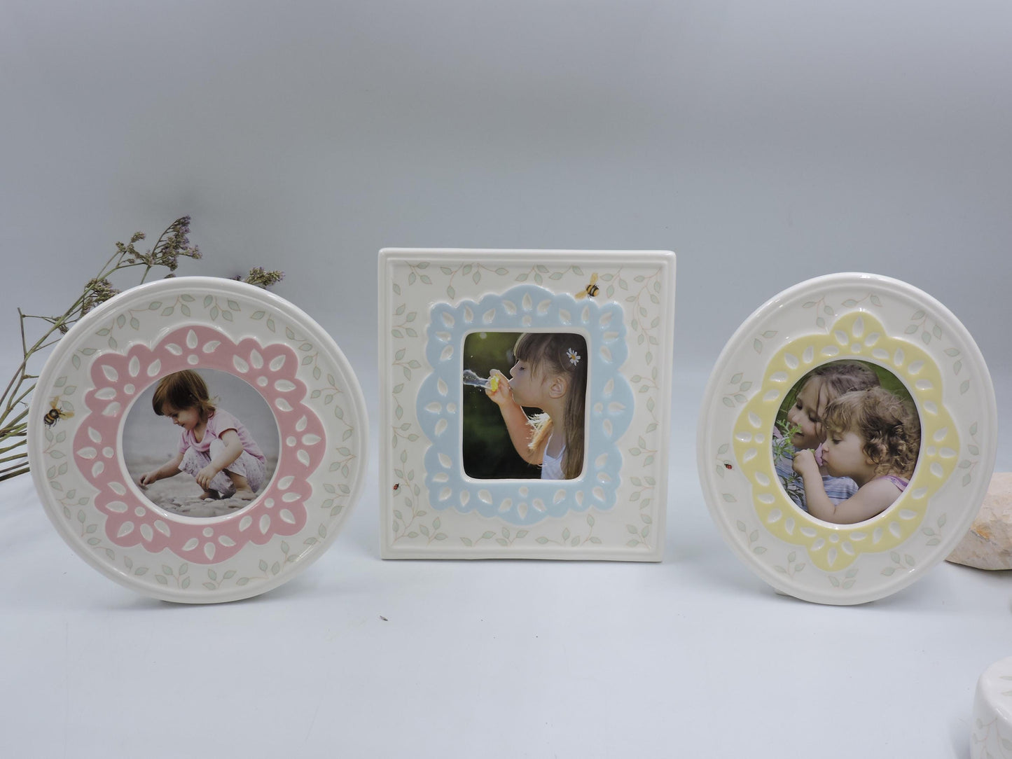 Lenox Butterfly Meadow Colors 3 by 3 Frames, Set of 3