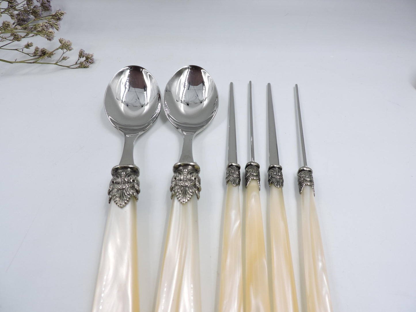 EME Flatware Napoleon Spoon, chopsticks 4pcs (Brand New)