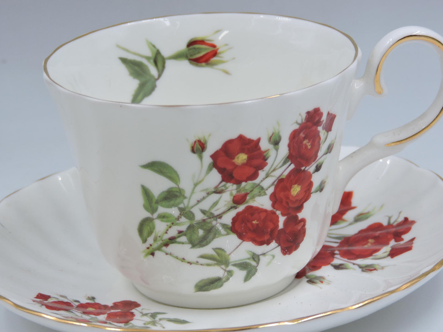 Heirloom Ceramic Tea Cup and Saucer