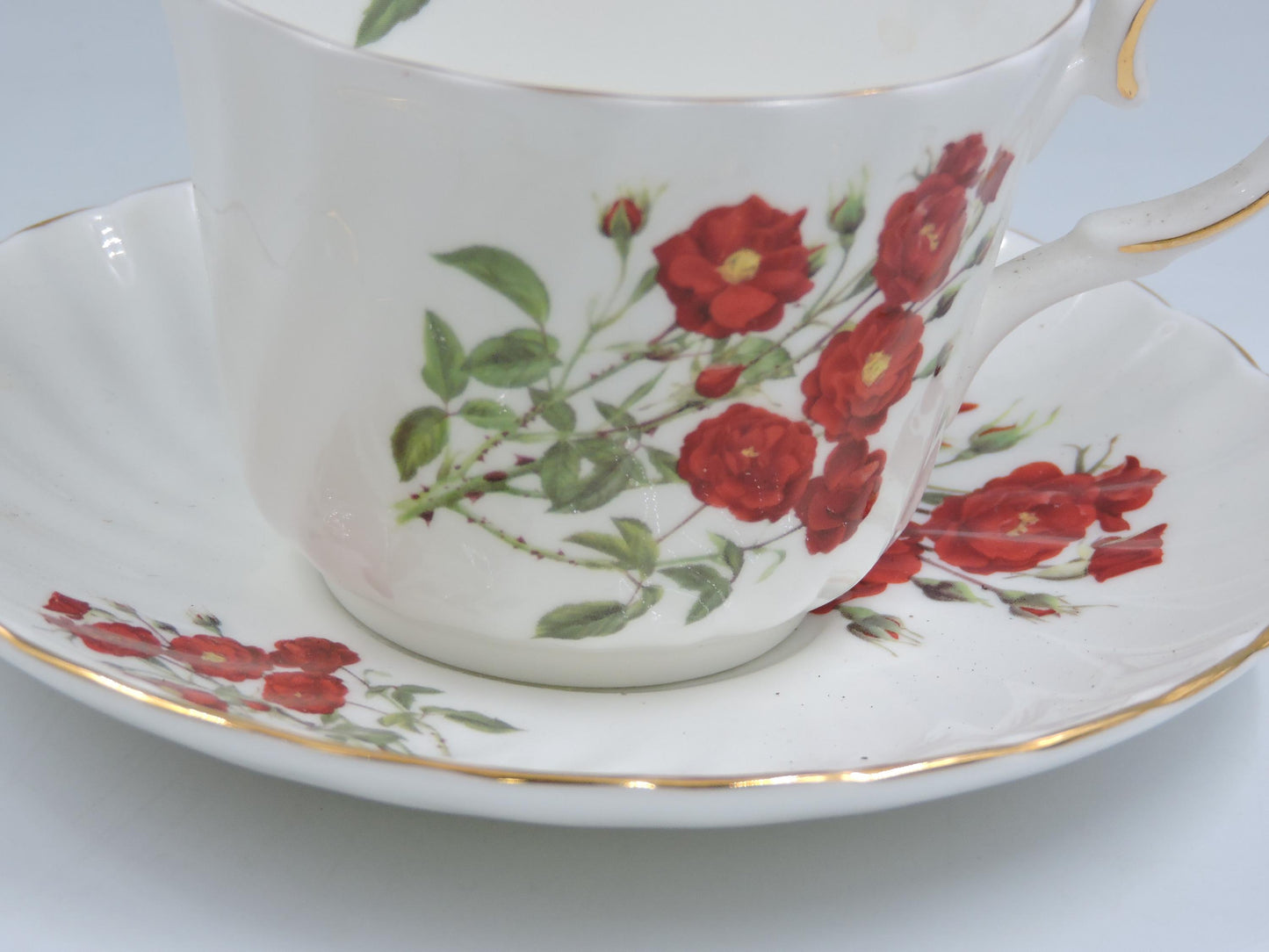 Heirloom Ceramic Tea Cup and Saucer