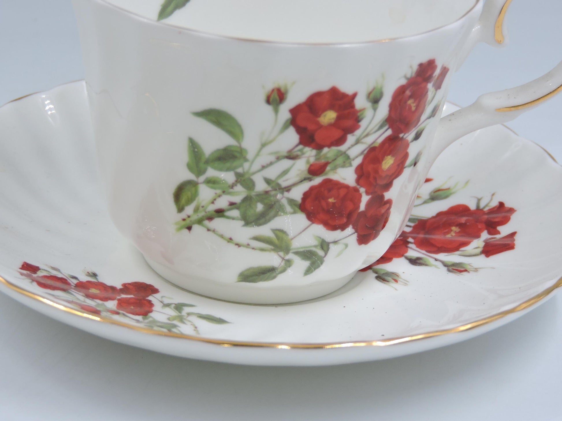 Heirloom Ceramic Tea Cup and Saucer
