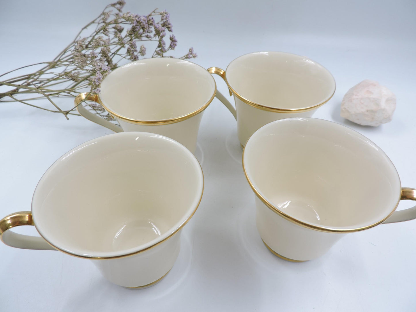 Lenox Eternal Tea Cup and Saucer set of 4
