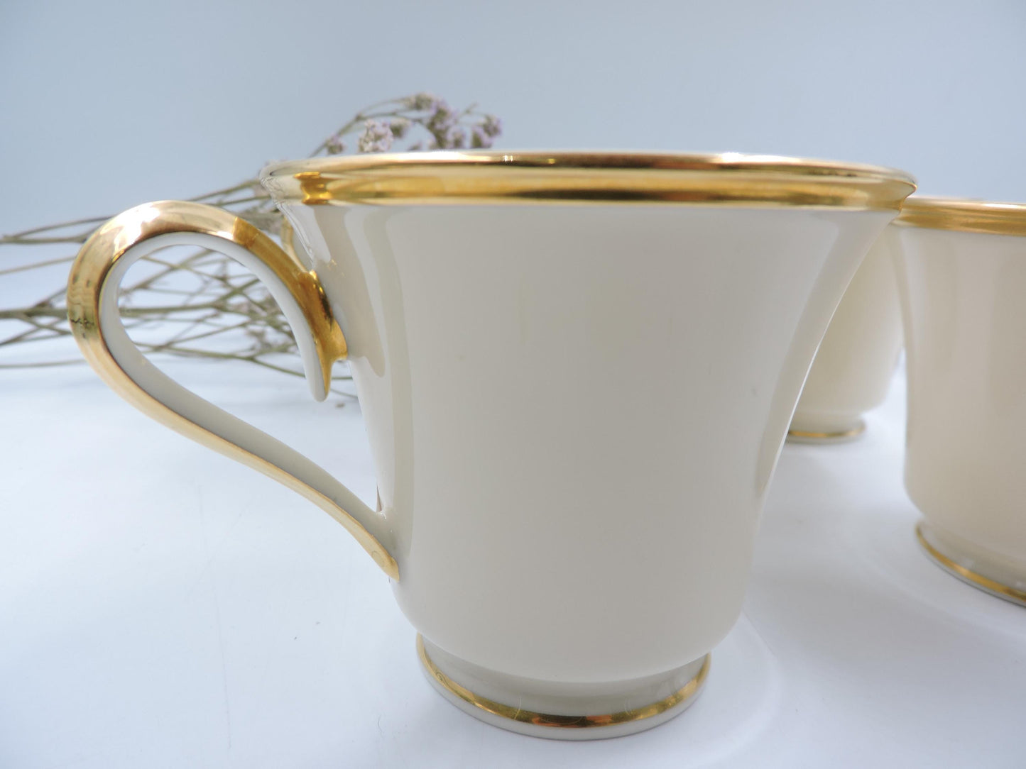 Lenox Eternal Tea Cup and Saucer set of 4