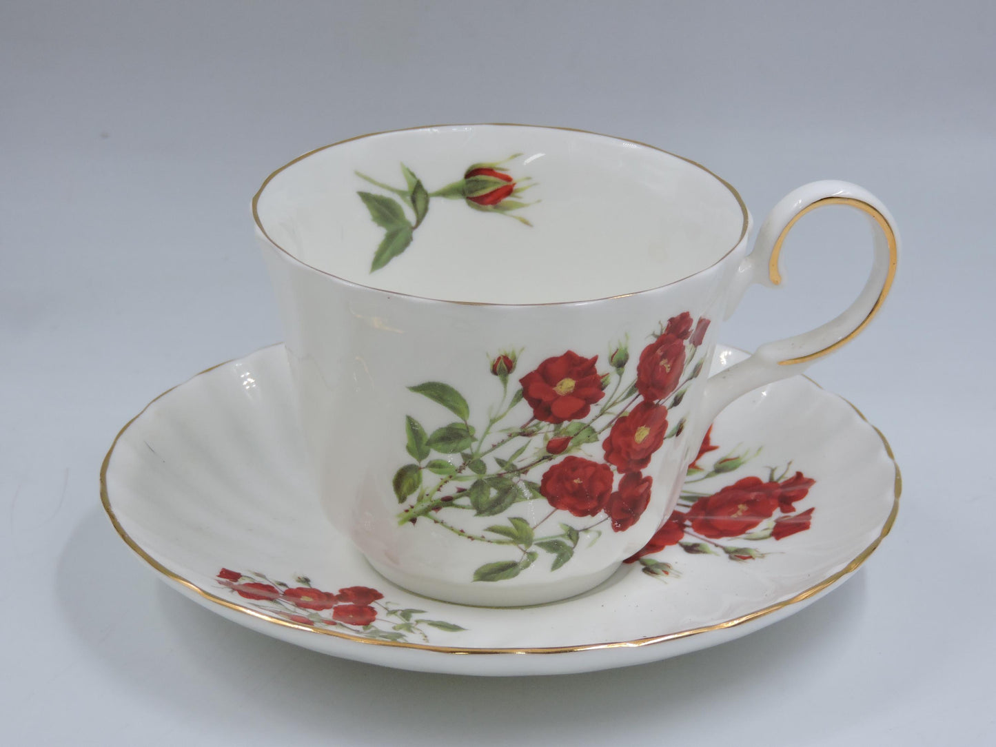 Heirloom Ceramic Tea Cup and Saucer