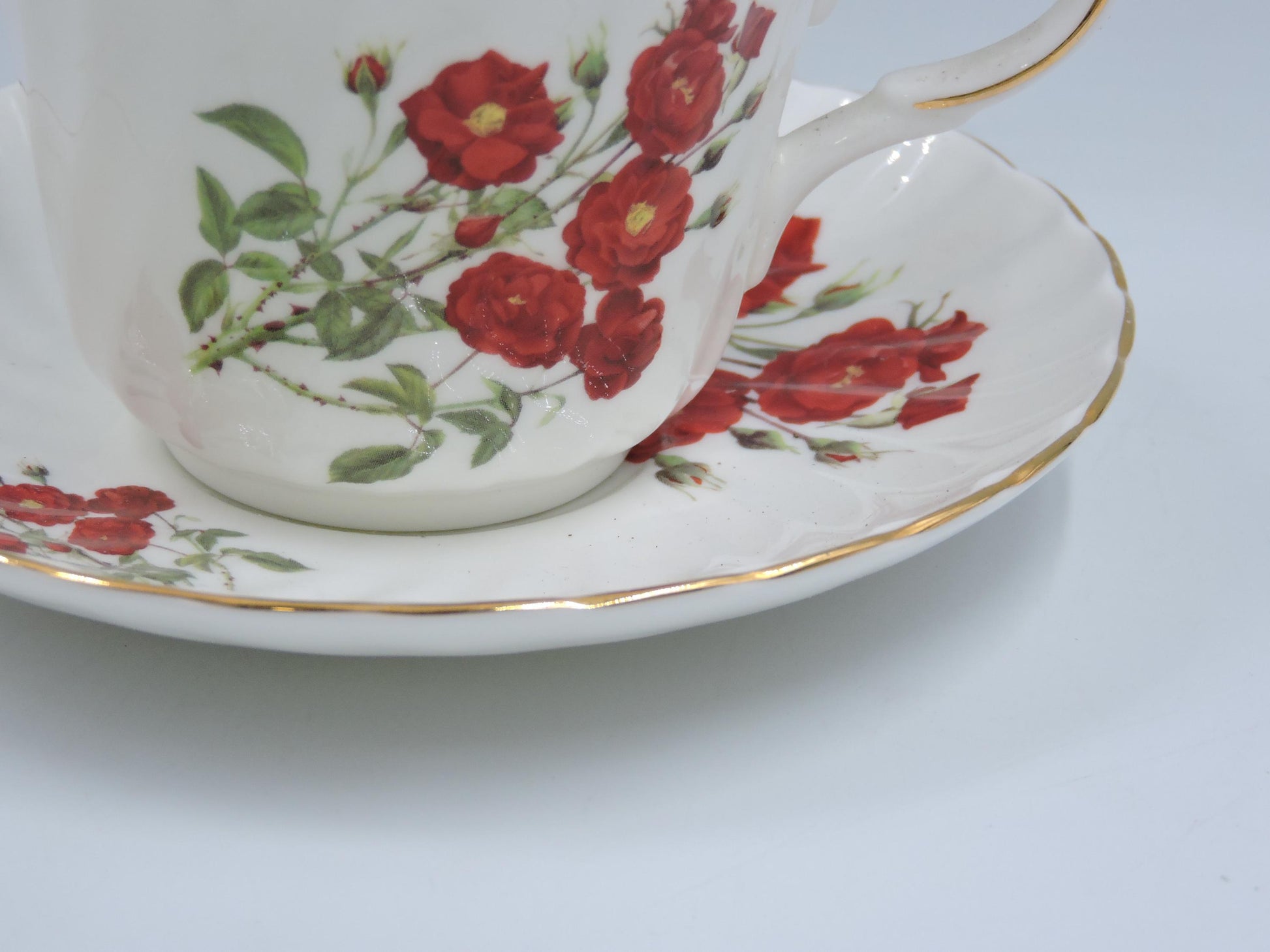 Heirloom Ceramic Tea Cup and Saucer