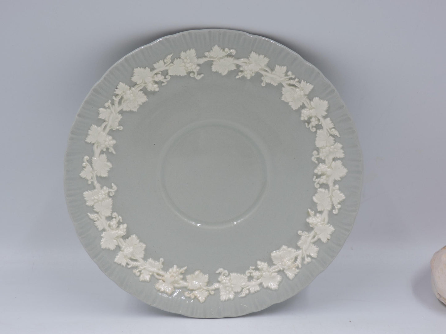 Wedgwood Queensware Gray Pattern – 6.5" Large Saucer