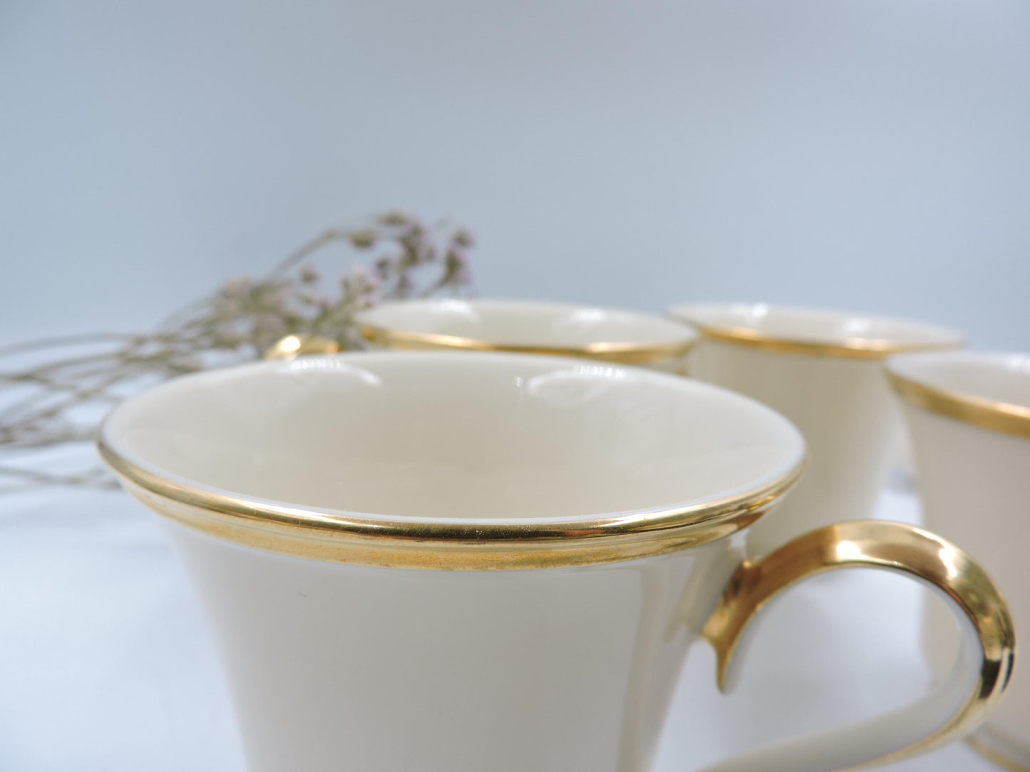 Lenox Eternal Tea Cup and Saucer set of 4