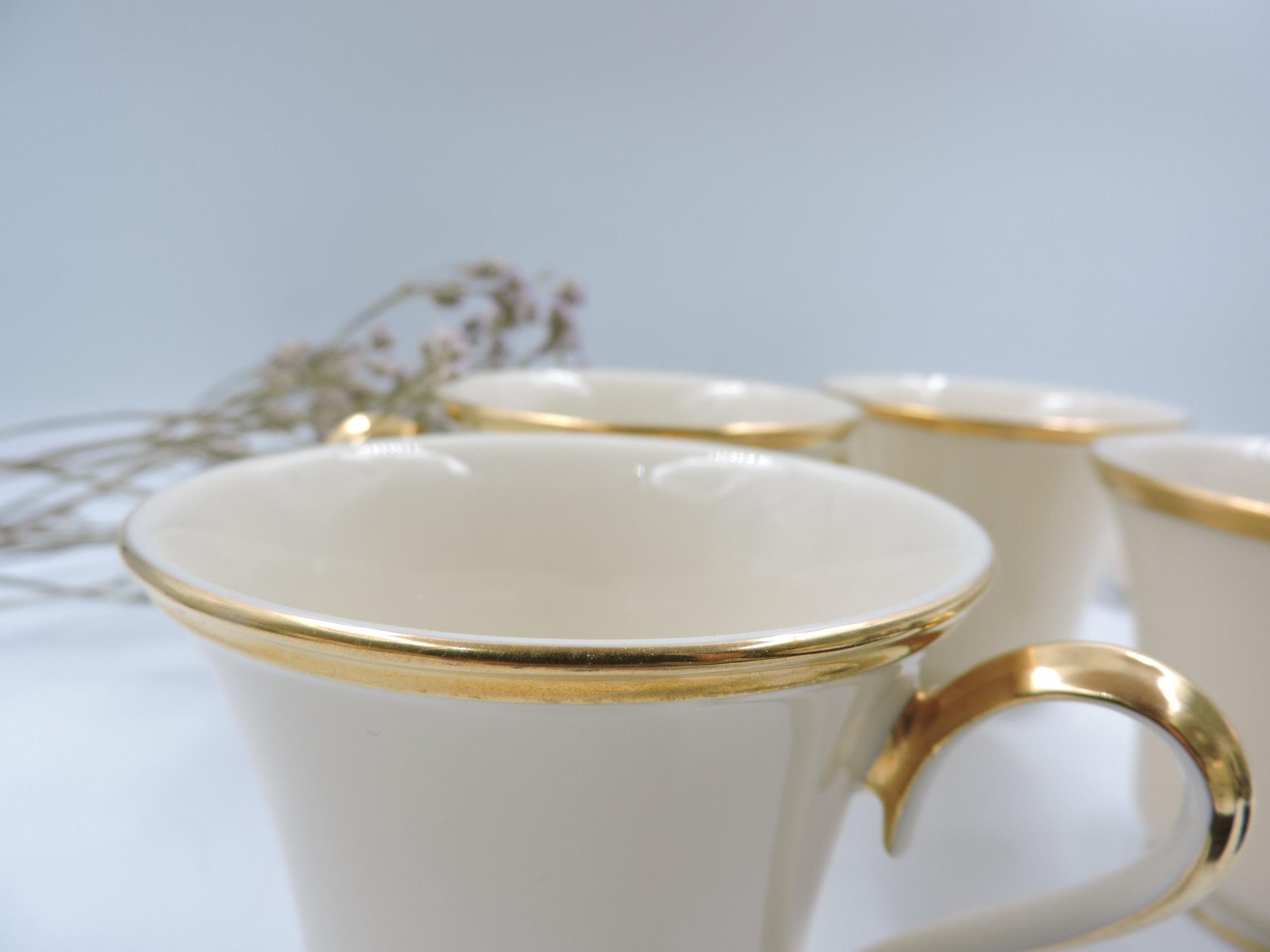 Lenox Eternal Tea Cup and Saucer set of 4